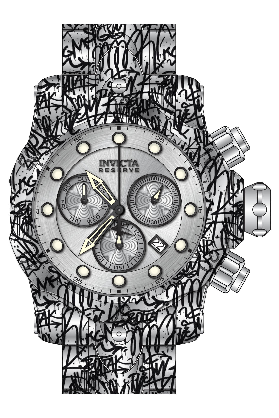 Band for Invicta Venom Men 35387 Invicta Watch Bands