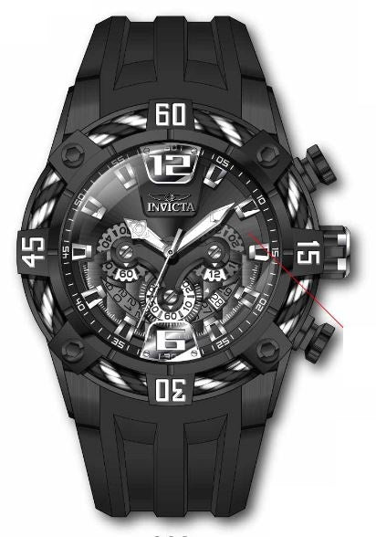 Band for Invicta Bolt Zager Exclusive Men 35628