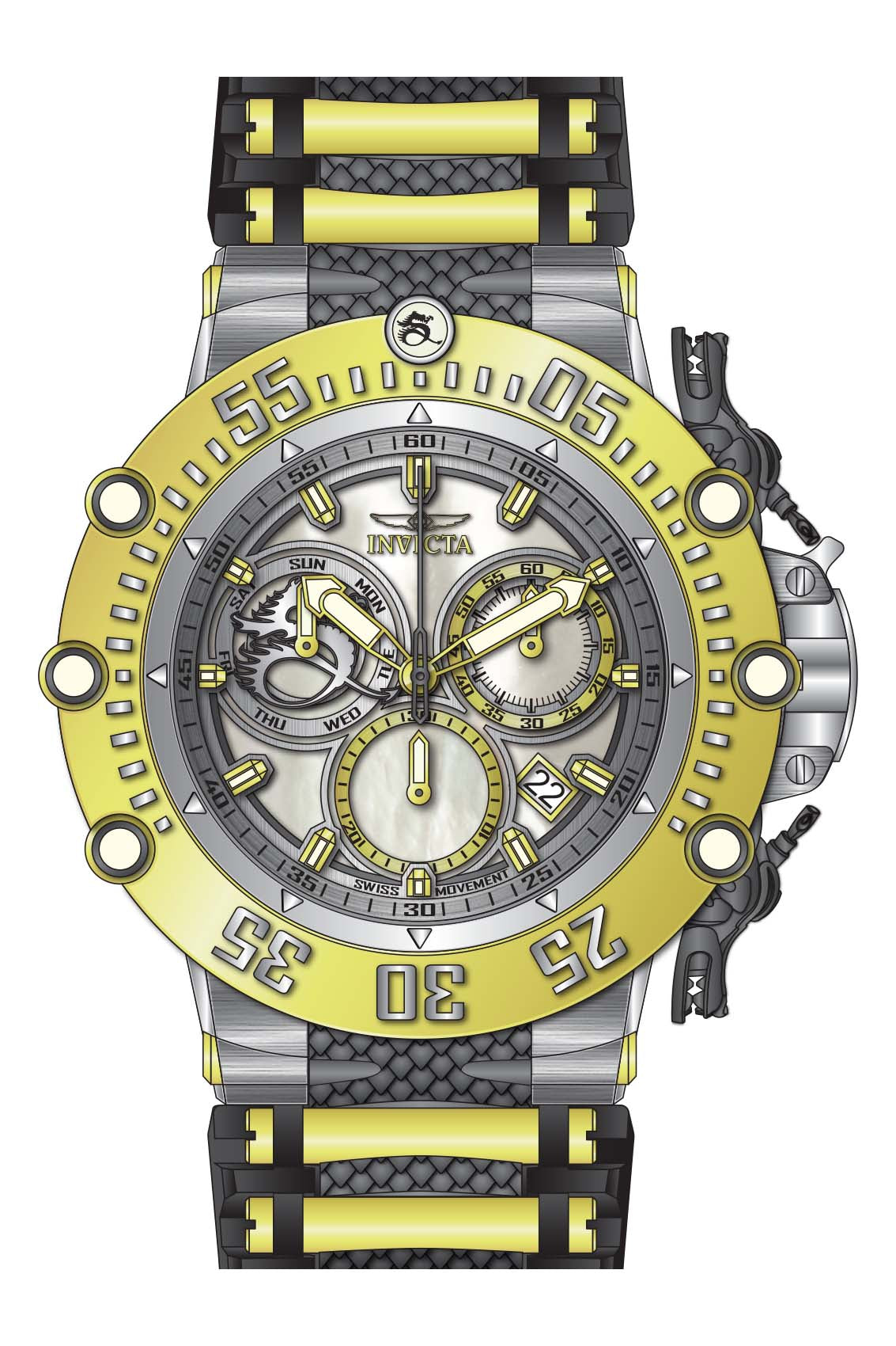 Parts for Invicta Subaqua Men 33648