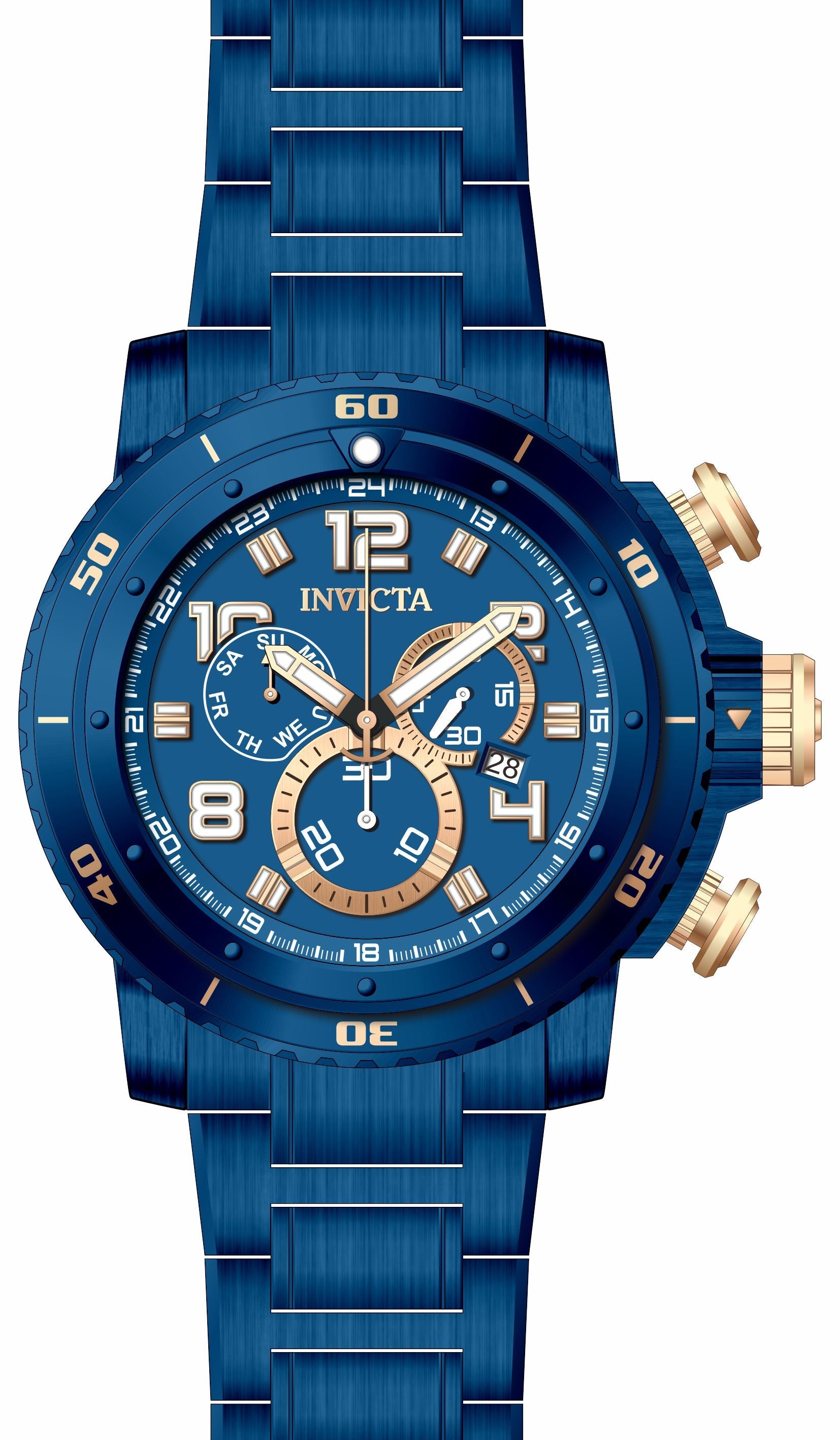 Band for Invicta Sea Hunter Men 35015