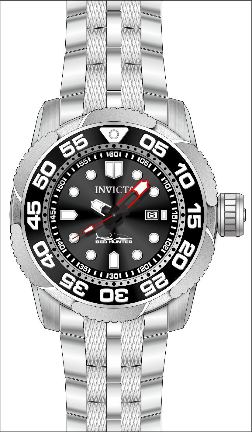 Band for Invicta Sea Hunter Men 36377