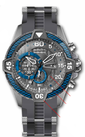 Band for Invicta Aviator Men 36427