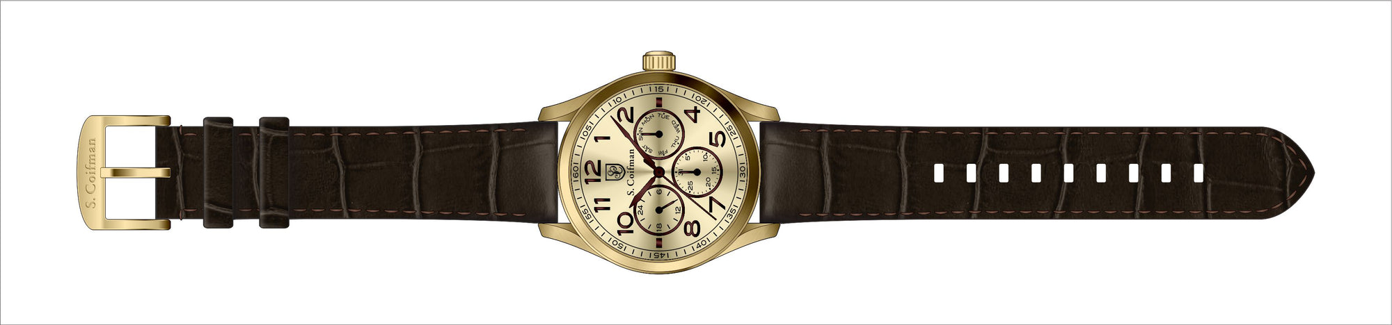 Band for S. Coifman Men's Leather Men SC0505