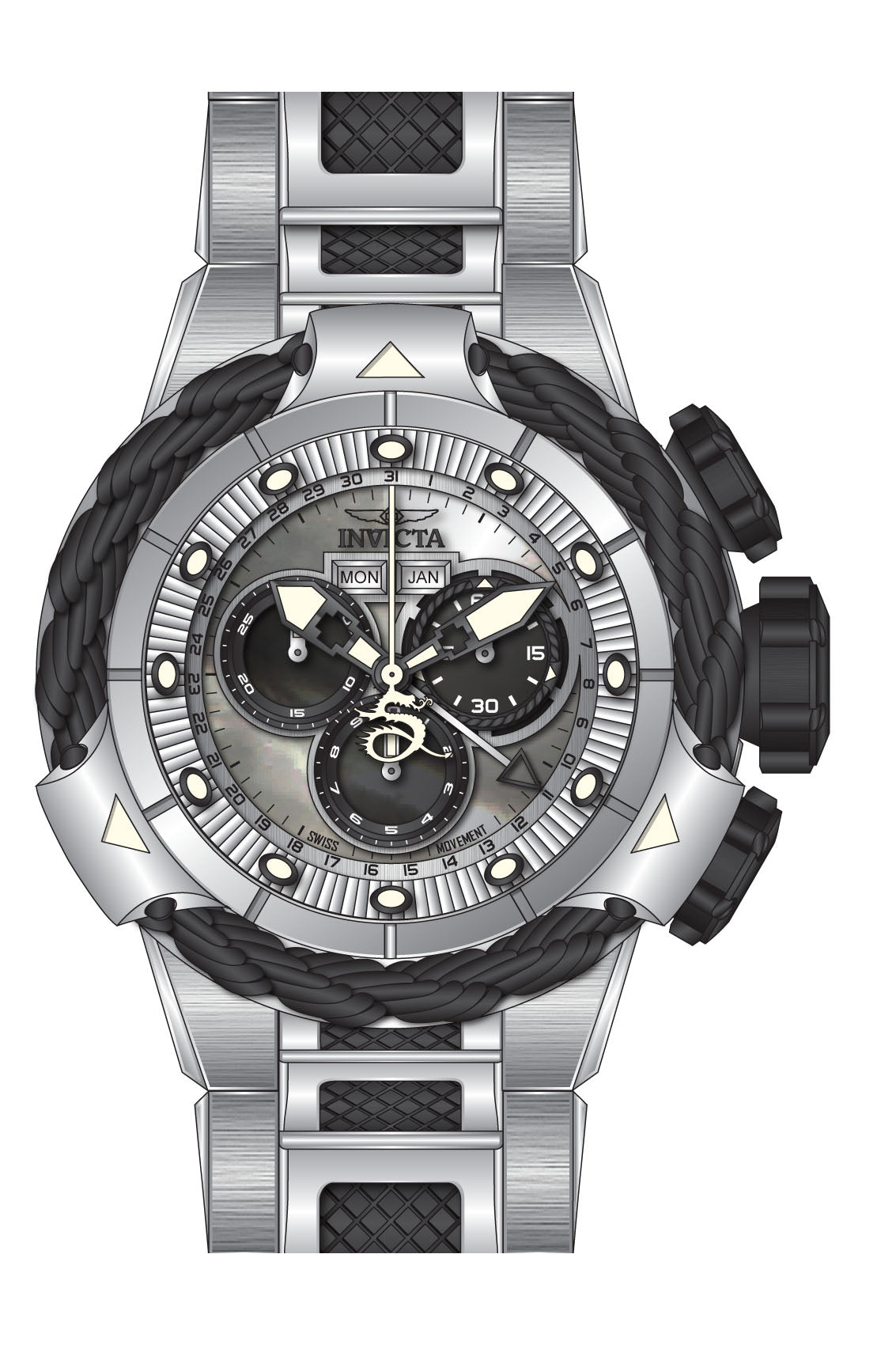 Band for Invicta Subaqua Alpha Men 35999