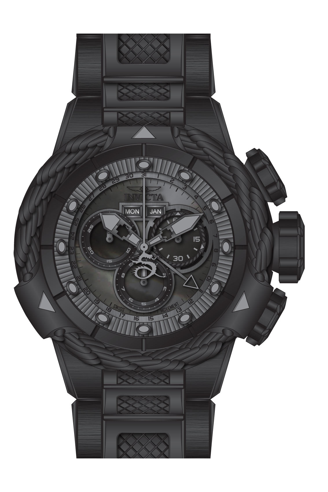 Band for Invicta Subaqua Alpha Men 36001
