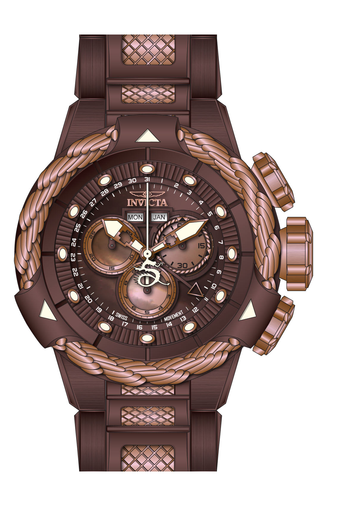 Parts for Invicta Subaqua Alpha Men 36003