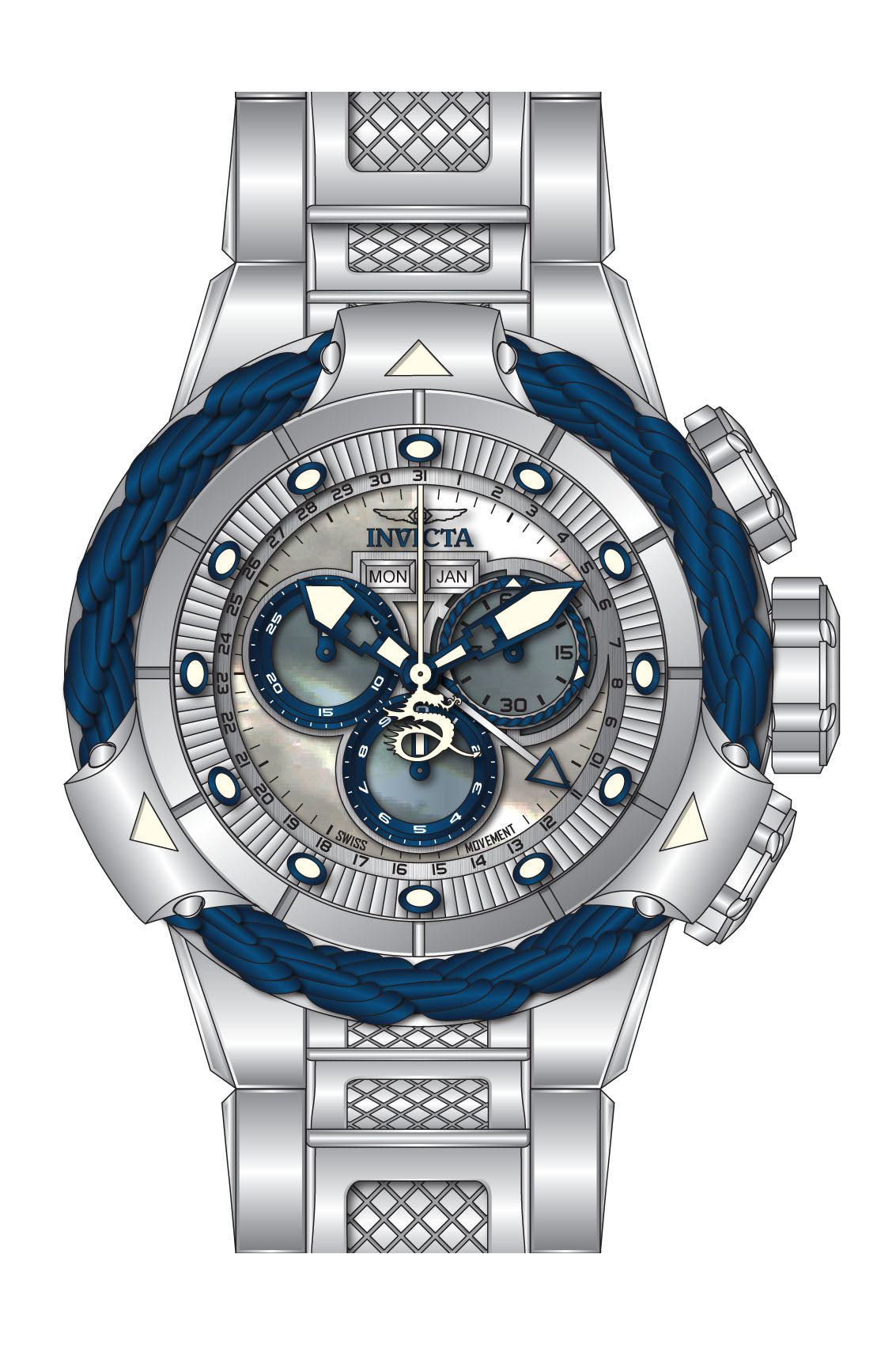 Parts for Invicta Subaqua Alpha Men 36008