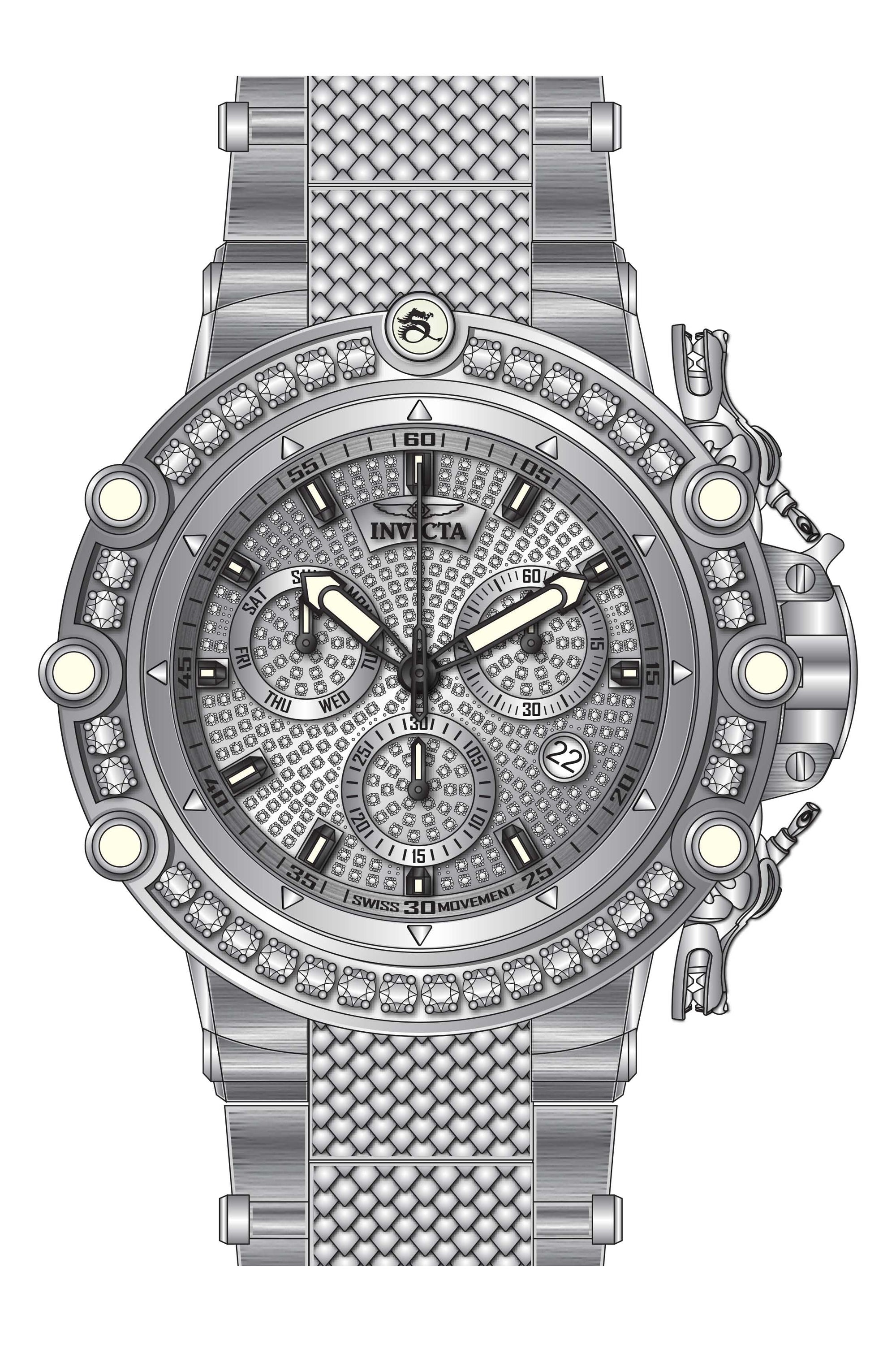 Band for Invicta Subaqua Men 35559 Invicta Watch Bands