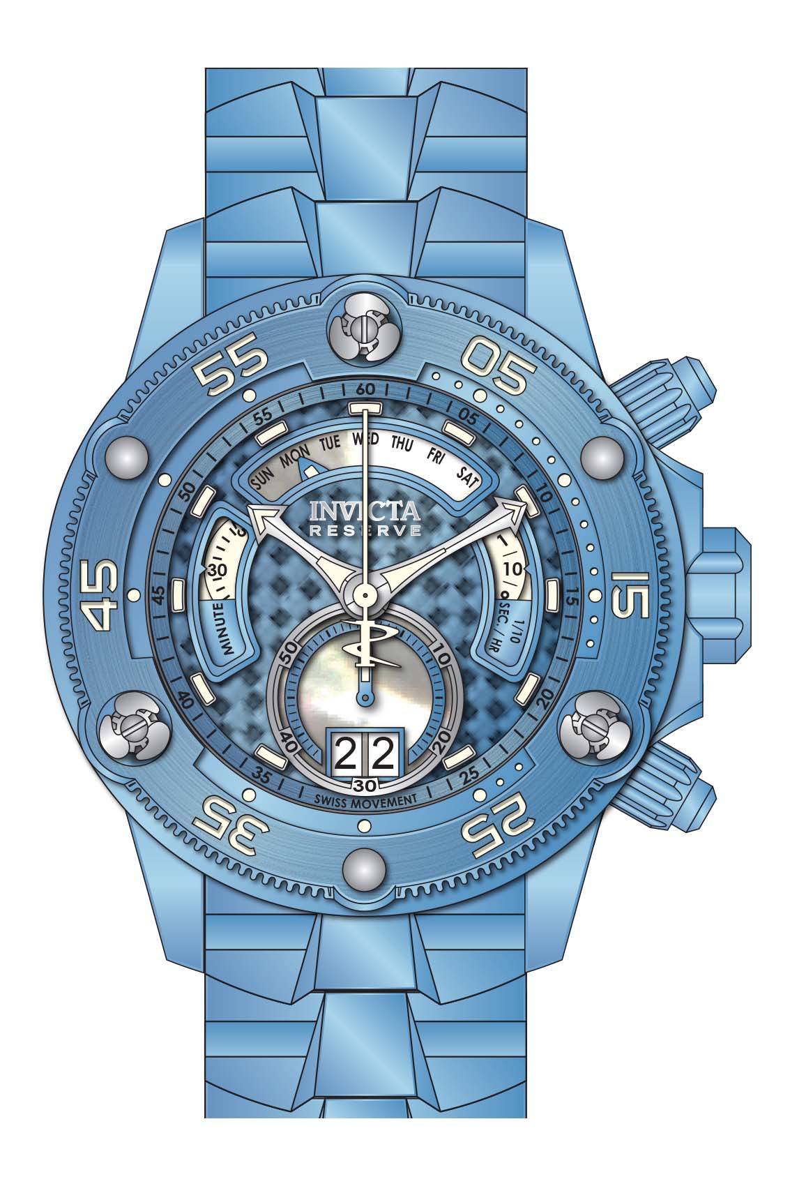 Band for Invicta Reserve Excursion Men 36011