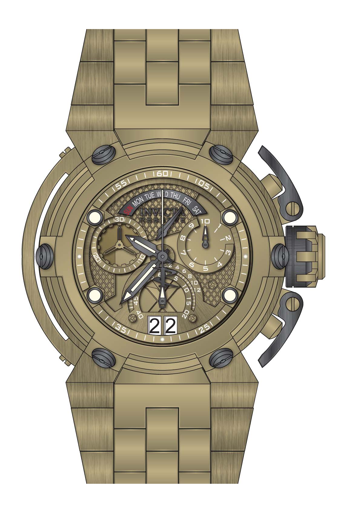 Band for Invicta Reserve X-Wing Men 36577