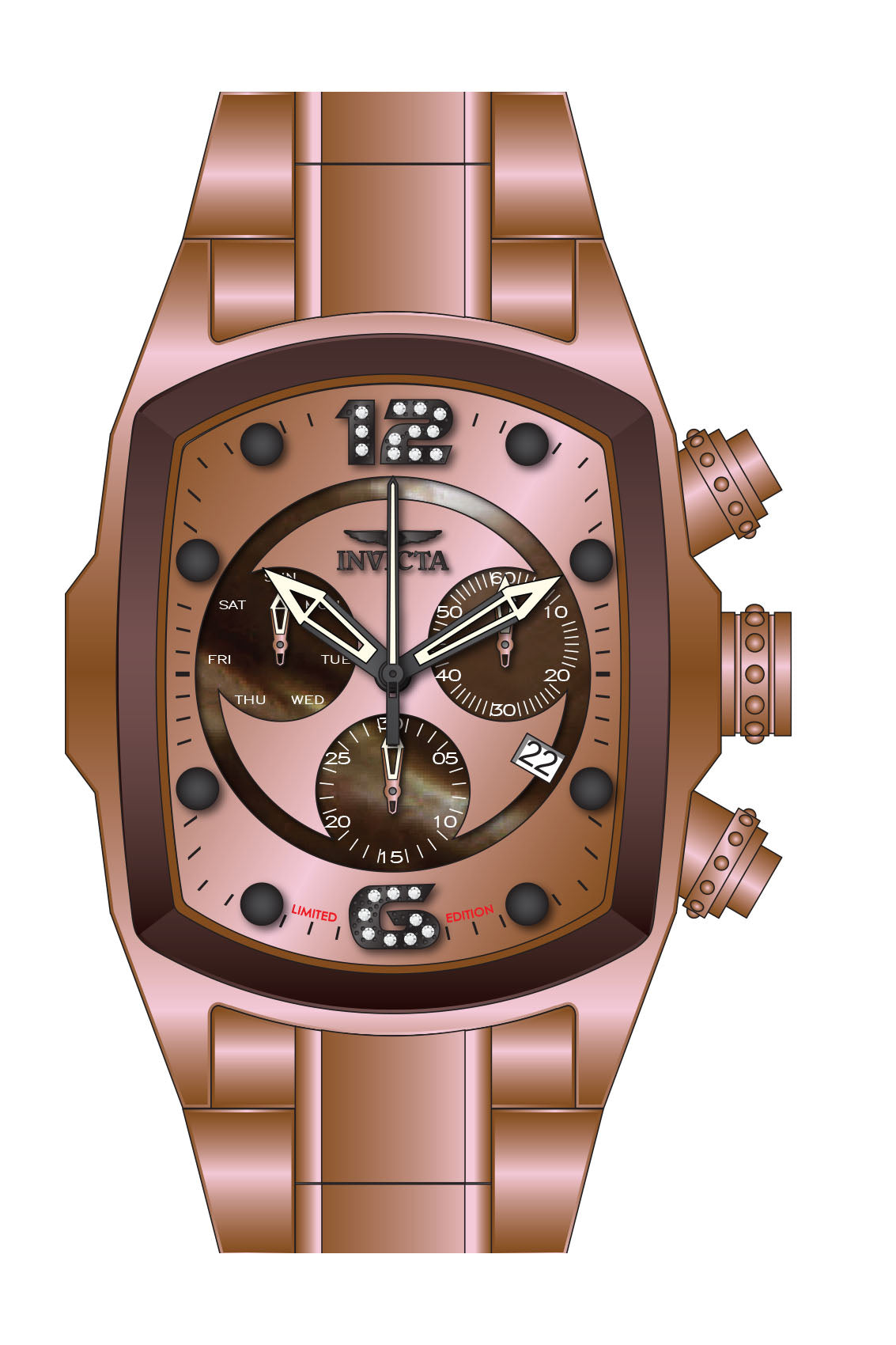 Band for Invicta Lupah Men 36572