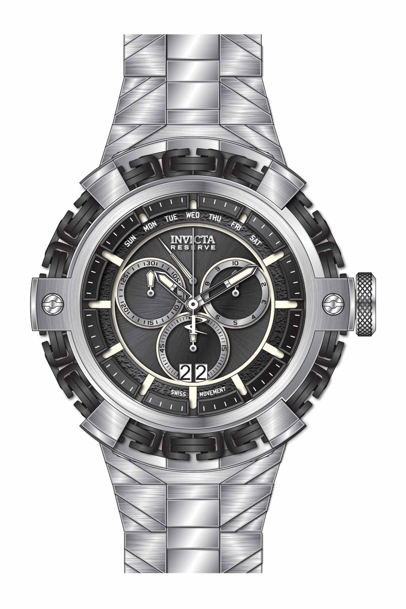 Band for Invicta Reserve Wolf King Men 36183