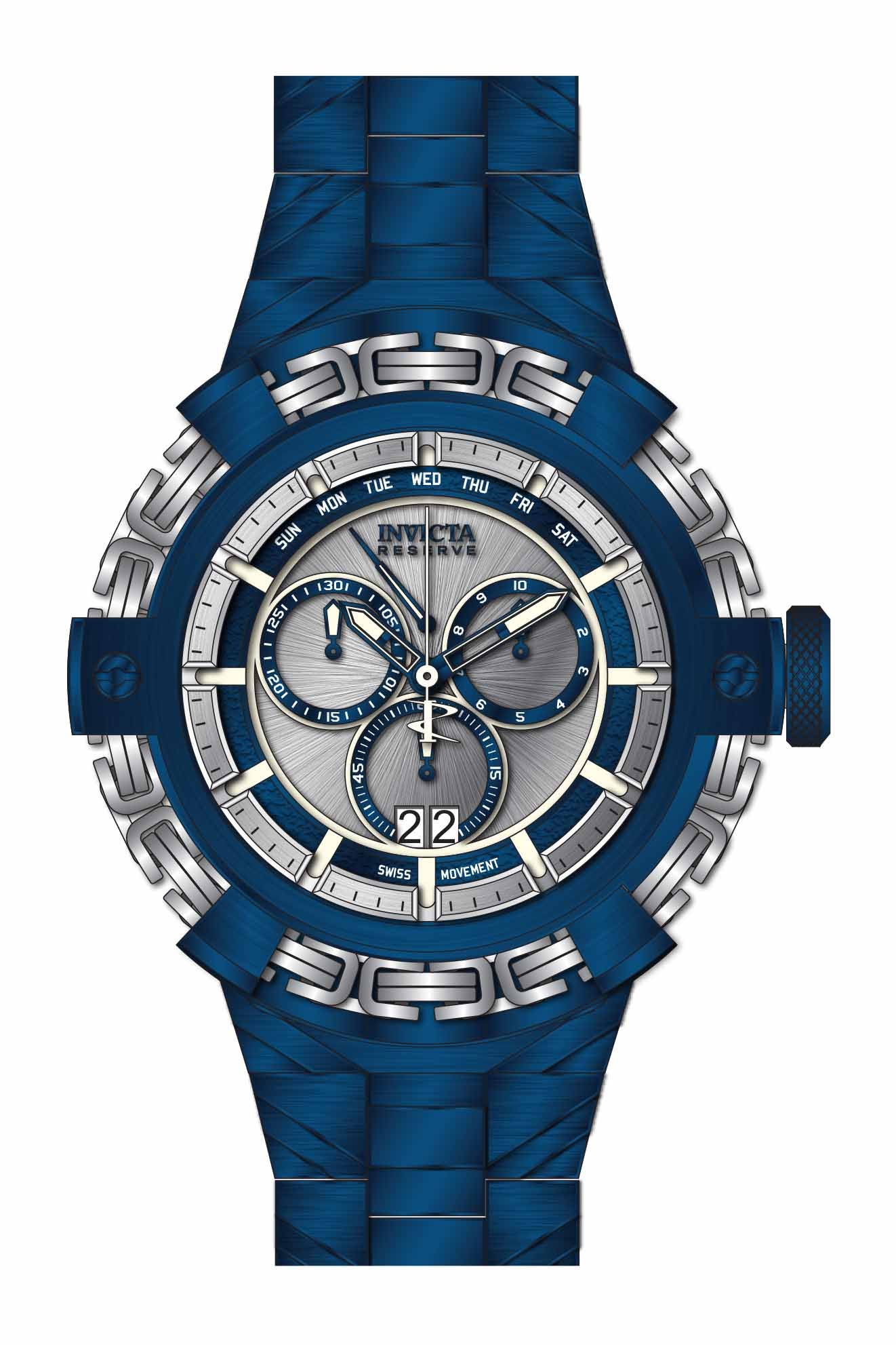 Band for Invicta Reserve Wolf King Men 36187