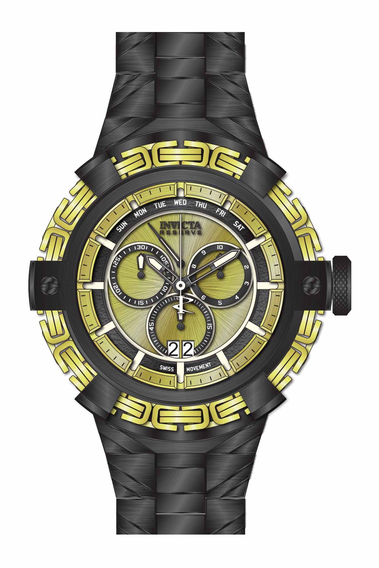 Band for Invicta Reserve Wolf King Men 36189