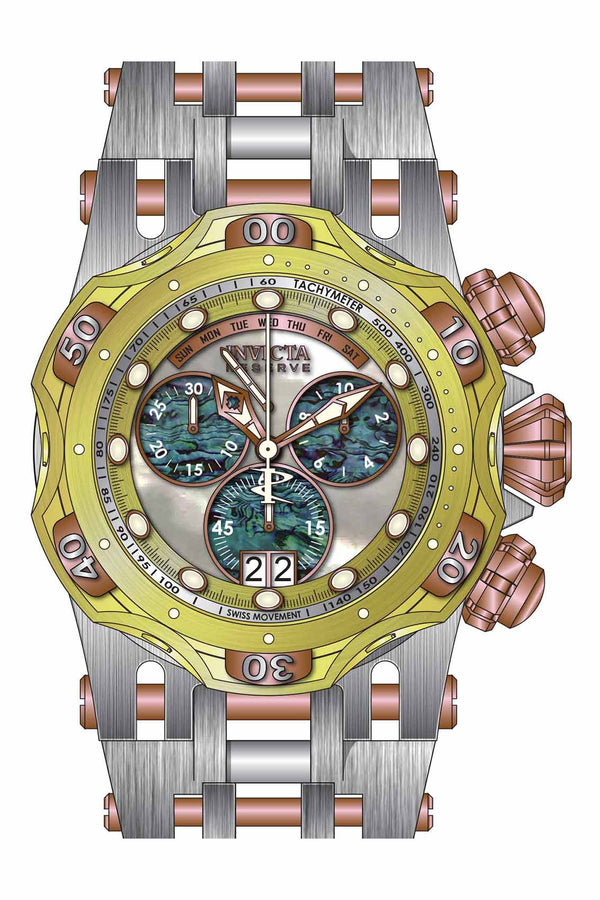 Band for Invicta Reserve Chaos Men 36295 - Invicta Watch Bands