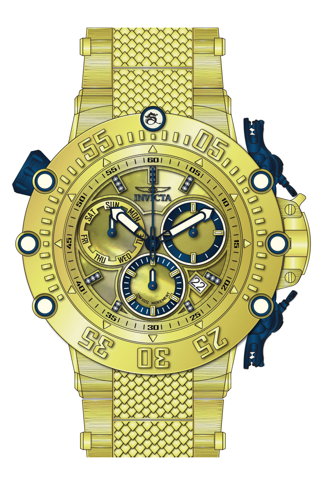 Parts for Invicta Subaqua Men 36317