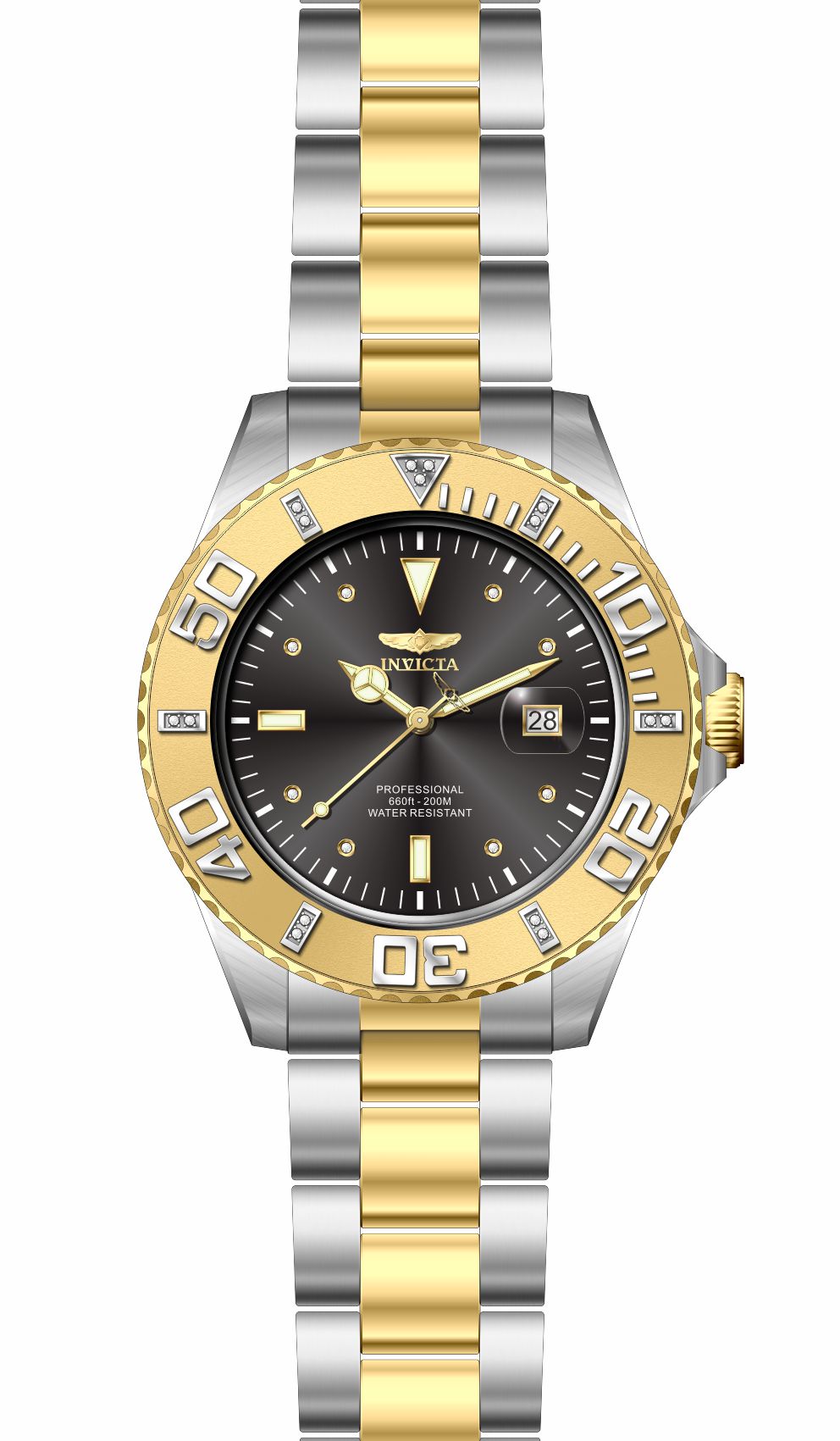Band for Invicta Pro Diver Zager Exclusive Men 37015