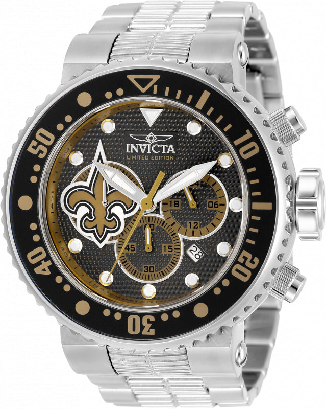 Band for Invicta NFL 33136 New Orleans Saints