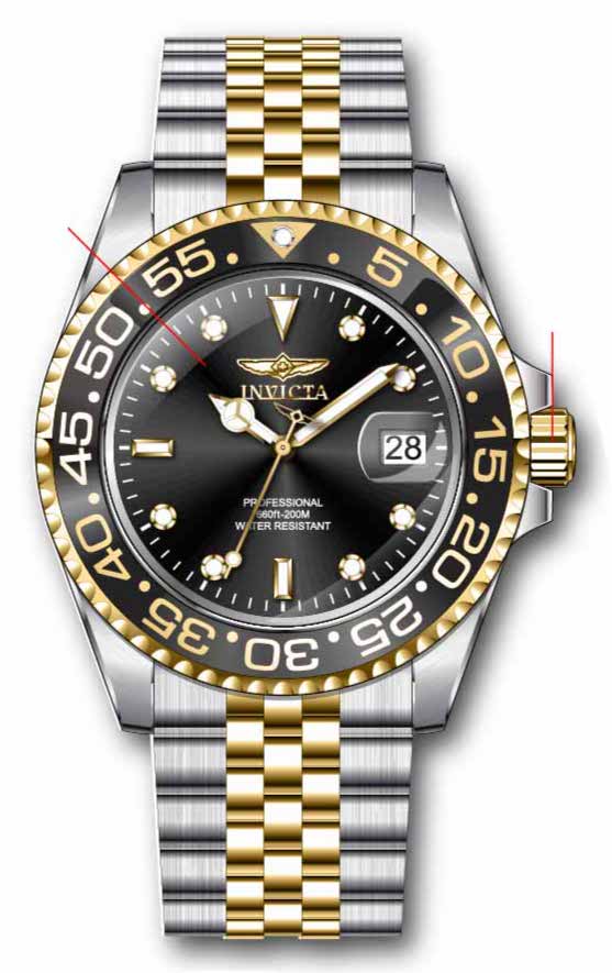 Parts for Invicta Pro Diver Lady 37163