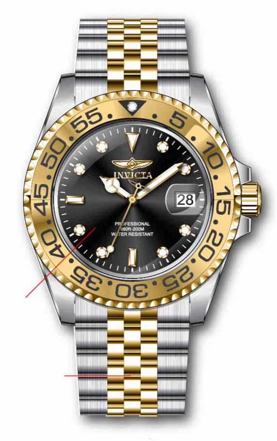 Parts for Invicta Pro Diver Lady 37166