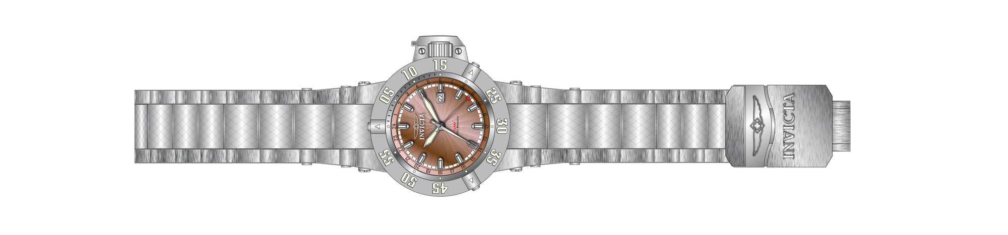 Band for Invicta Subaqua Zager Exclusive Men 37039