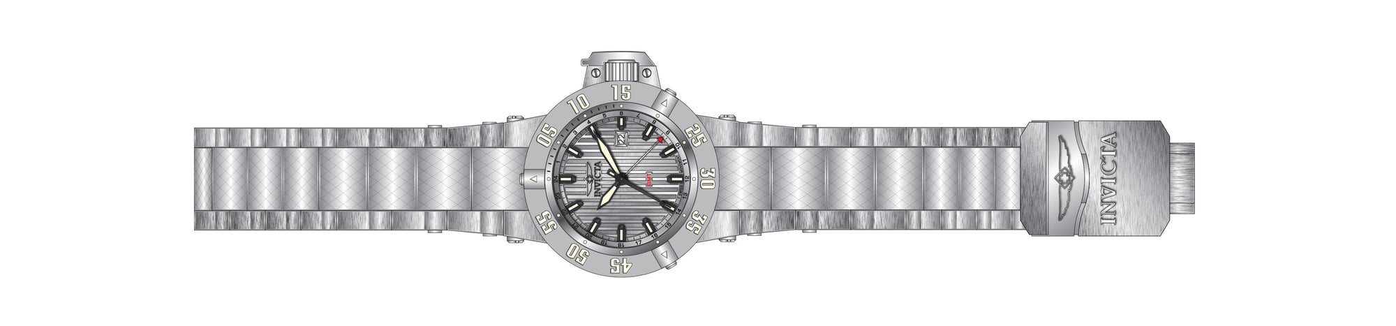 Band for Invicta Subaqua Men 37211