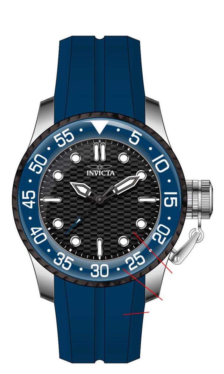 Band for Invicta Pro Diver Men 37577