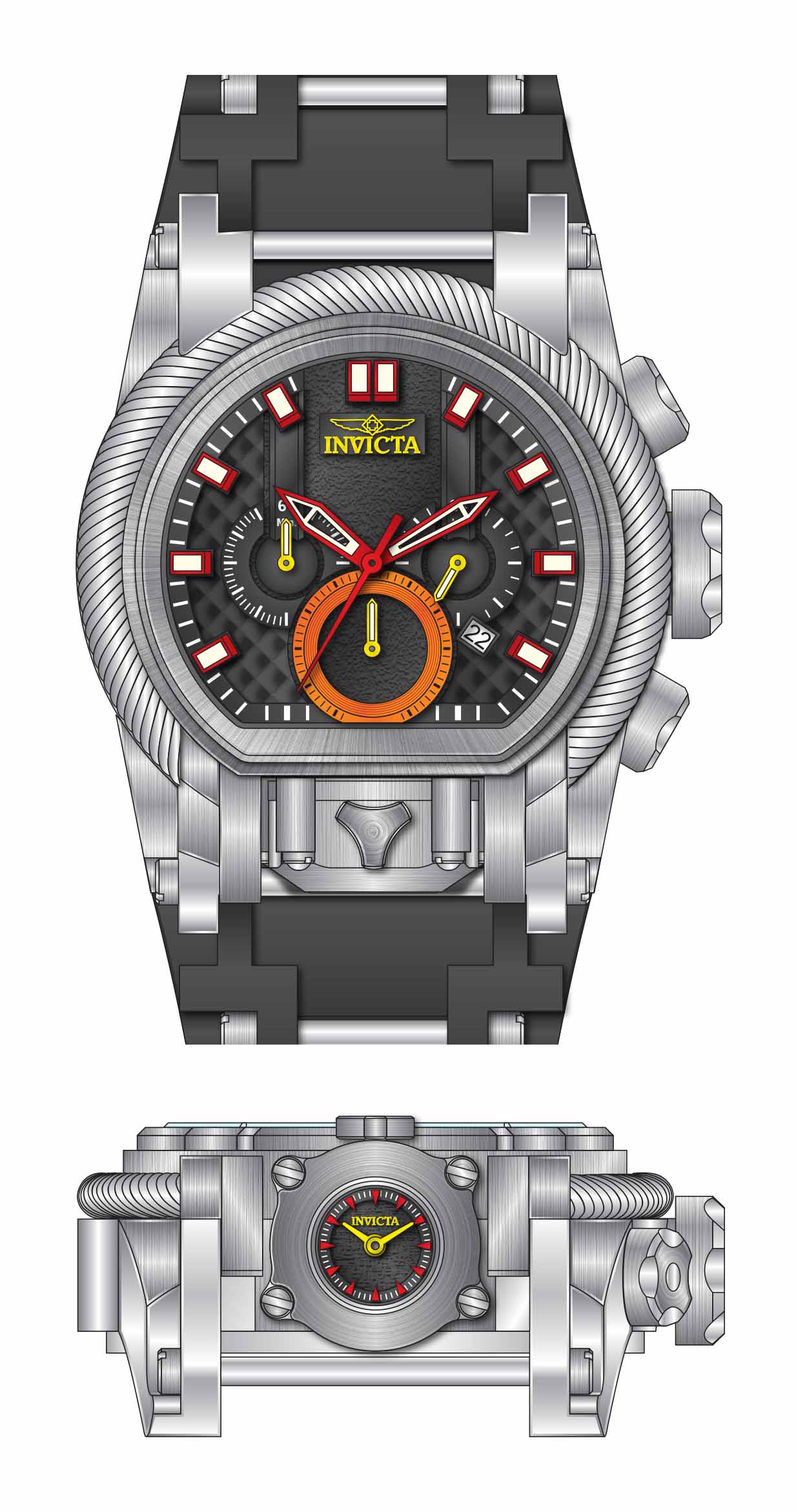 Band for Invicta Bolt Men 37223