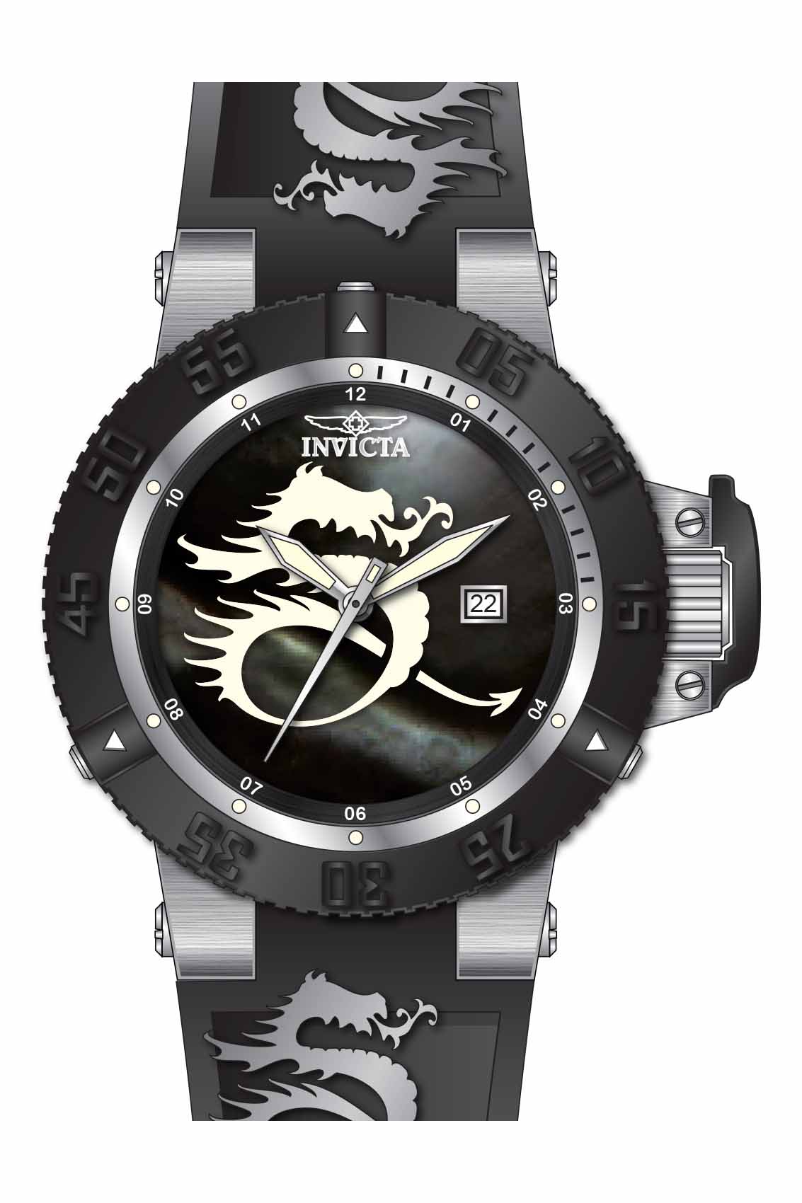 Band for Invicta Subaqua Zager Exclusive Men 37036