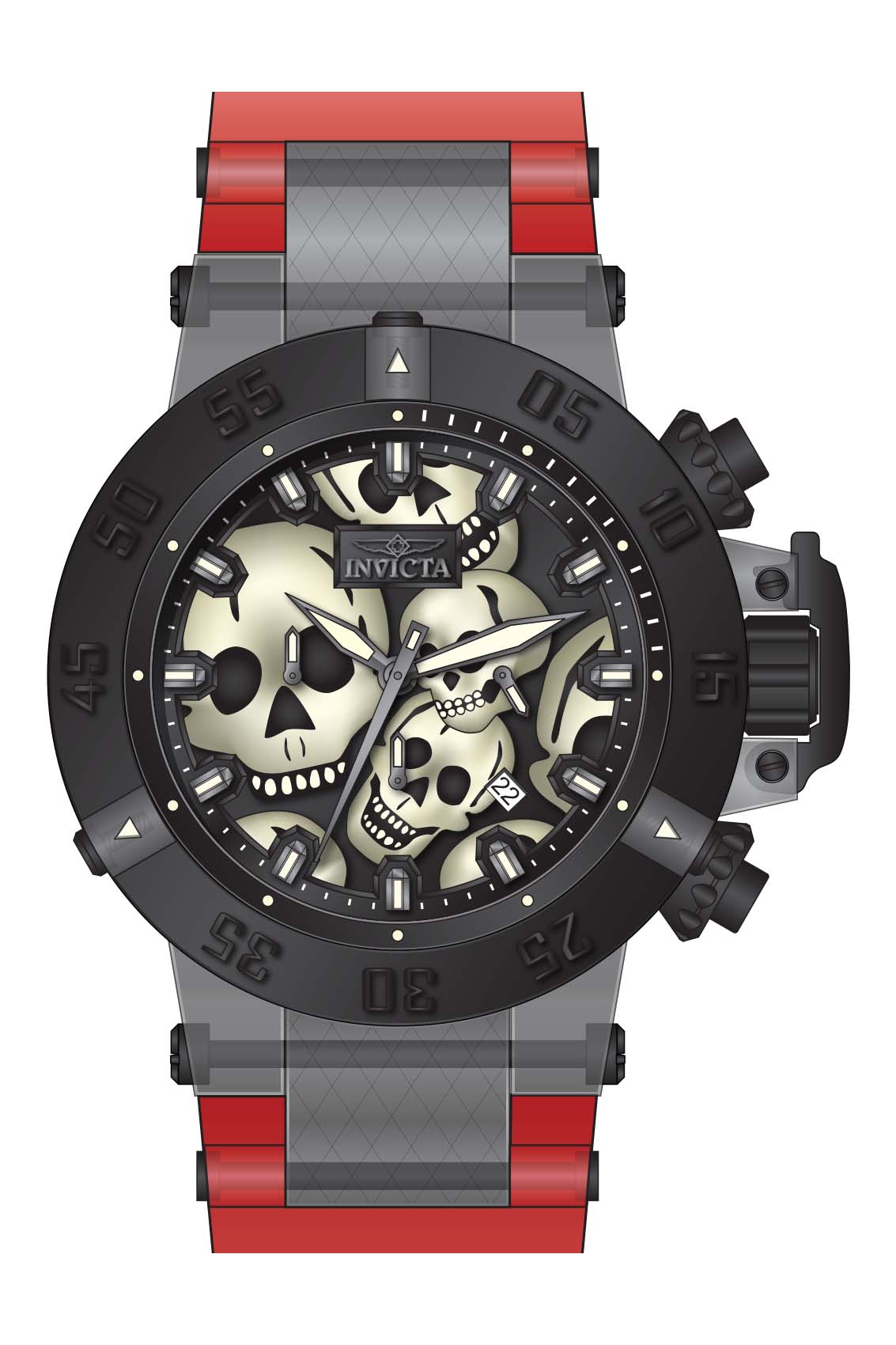 Band for Invicta Subaqua Zager Exclusive Men 37326
