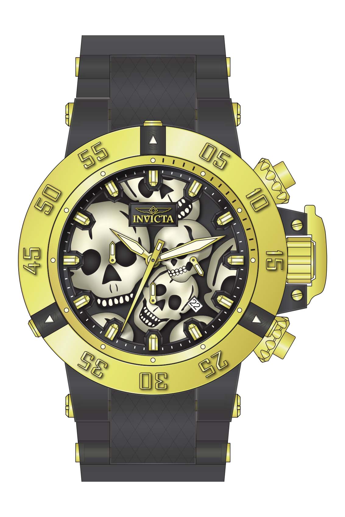Band for Invicta Subaqua Zager Exclusive Men 37327