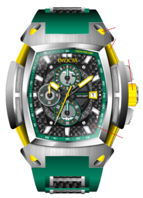 Parts for Invicta S1 Rally Diablo Men 37796