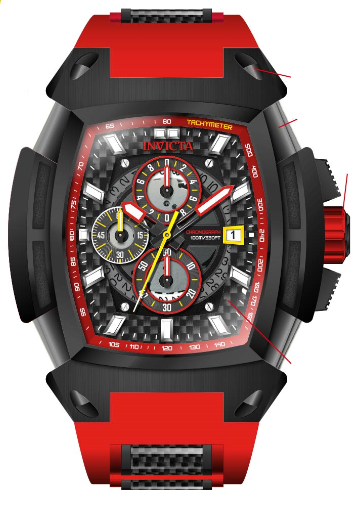 Parts for Invicta S1 Rally Diablo Men 37798