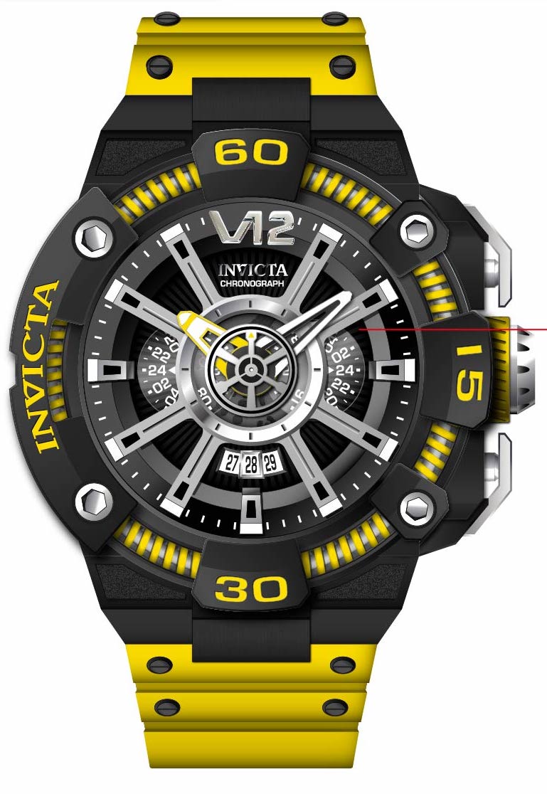 Band for Invicta S1 Rally Men 37659