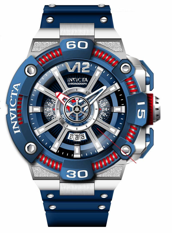 Band for Invicta S1 Rally Men 37662 - Invicta Watch Bands