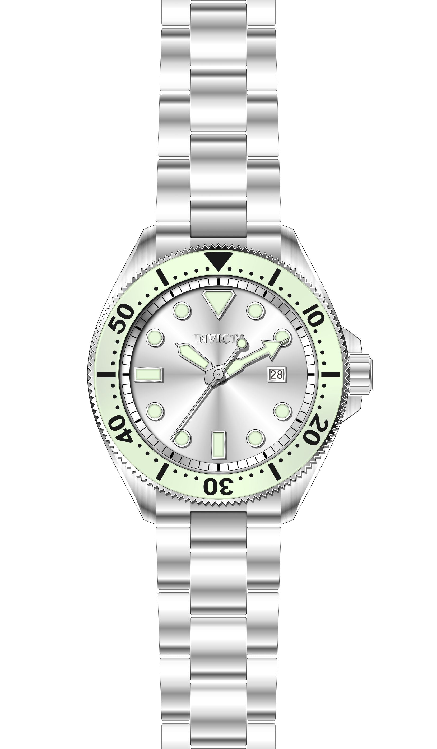 Band for Invicta Pro Diver Men 37845