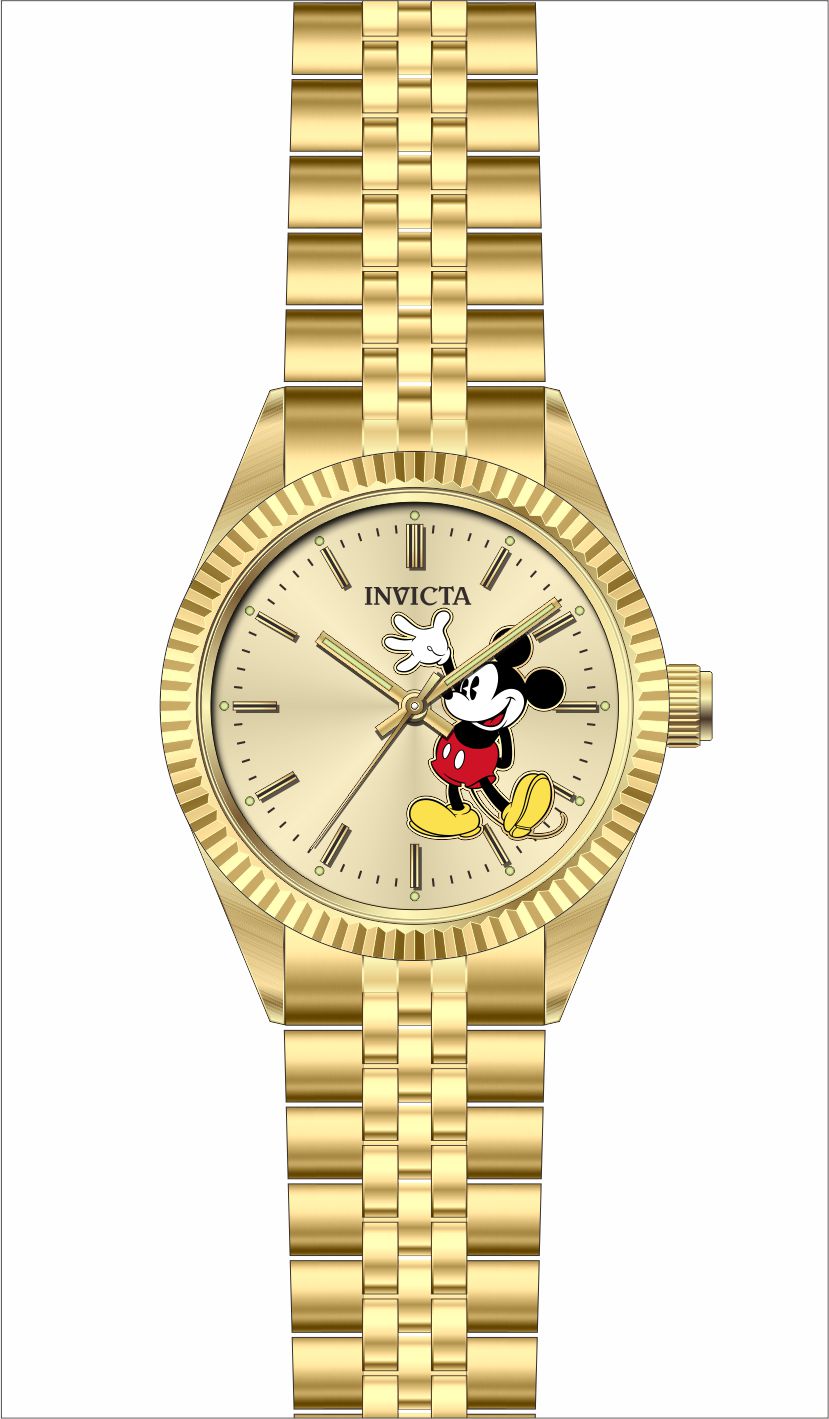 Band for Invicta Disney Limited Edition Mickey Mouse Men 37851
