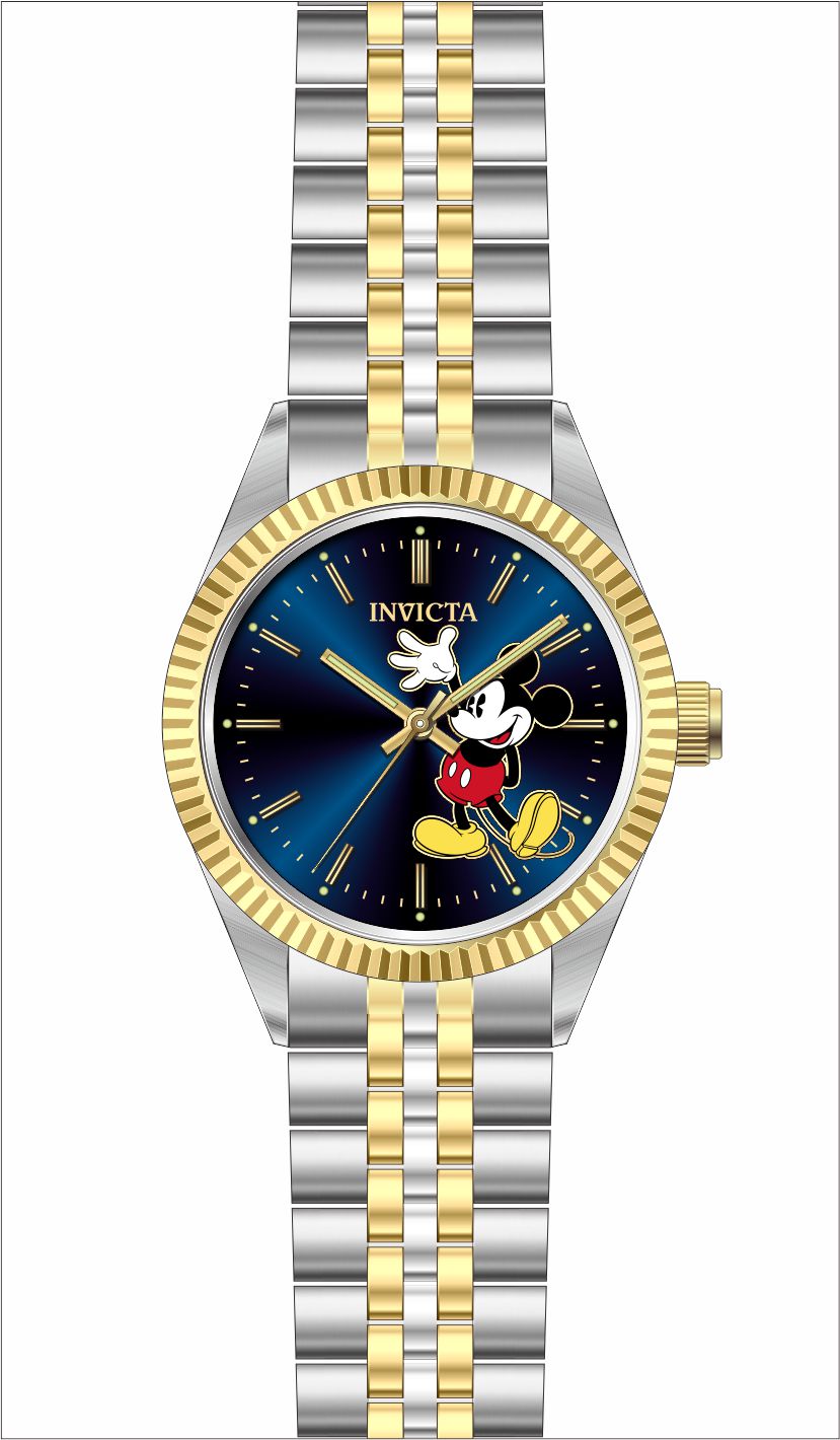 Band for Invicta Disney Limited Edition Mickey Mouse Men 37853