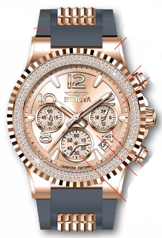 Parts for Invicta Pro Diver Lady 37976