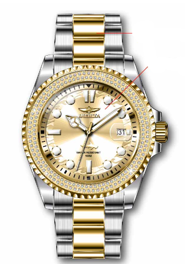 Parts for Invicta Pro Diver Lady 37980