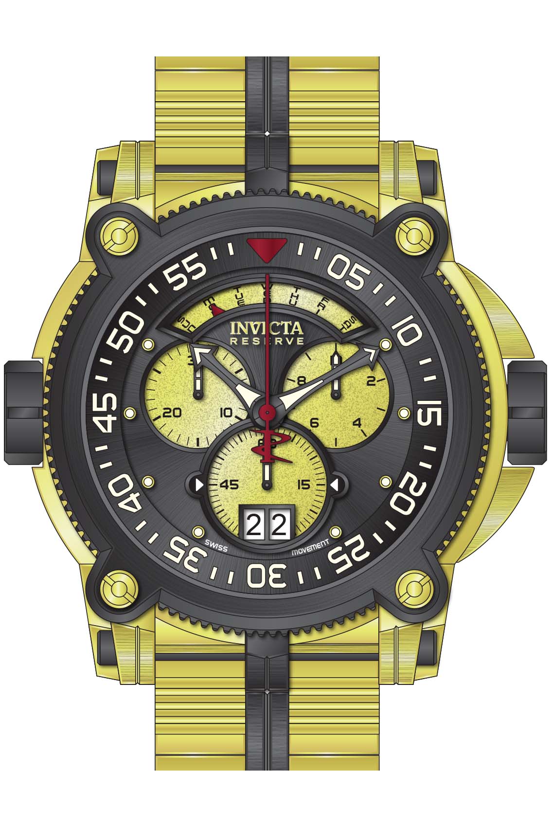 Parts for Invicta Sea Hunter Warrior Men 37001