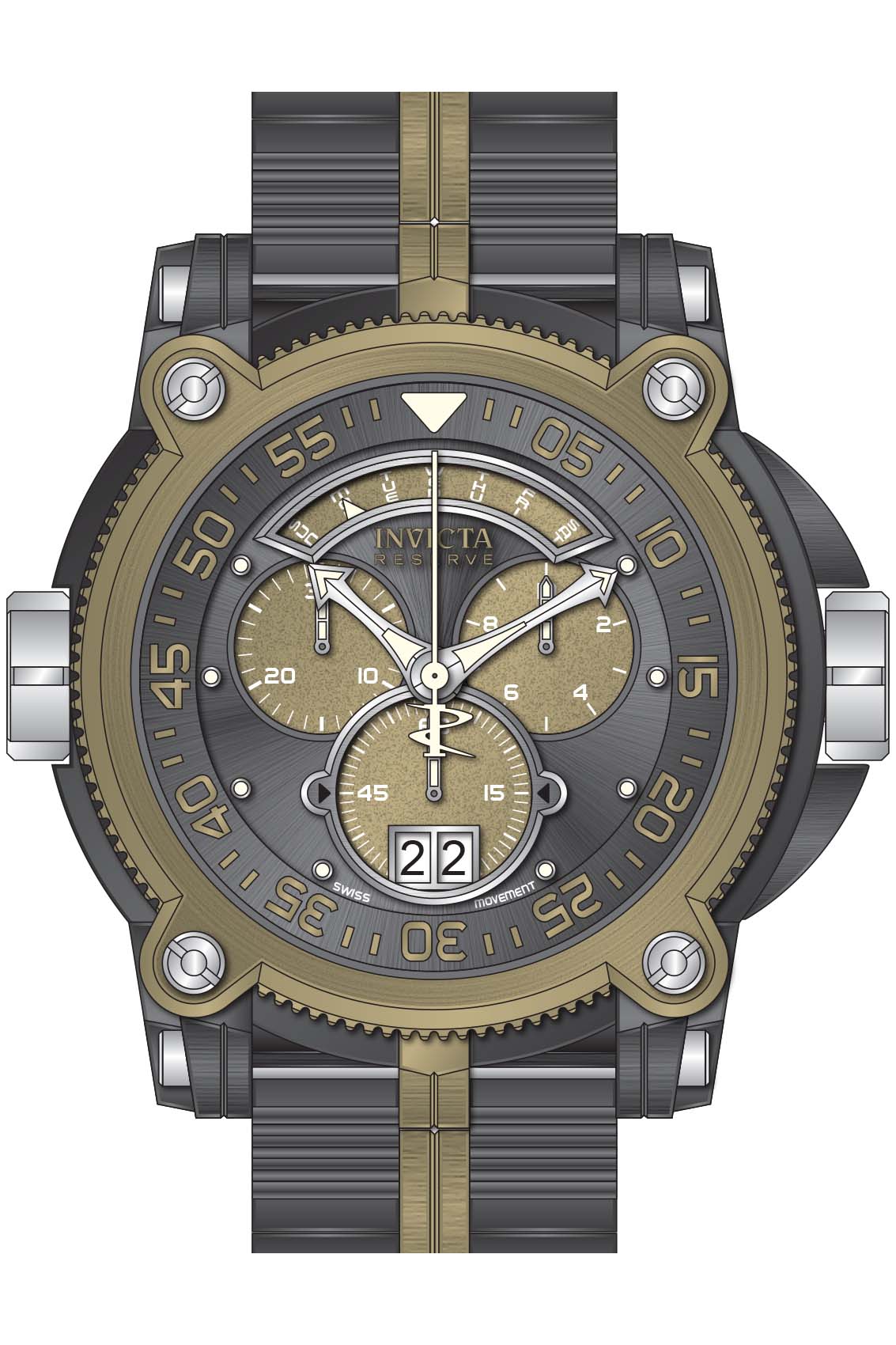 Parts for Invicta Sea Hunter Warrior Men 37002