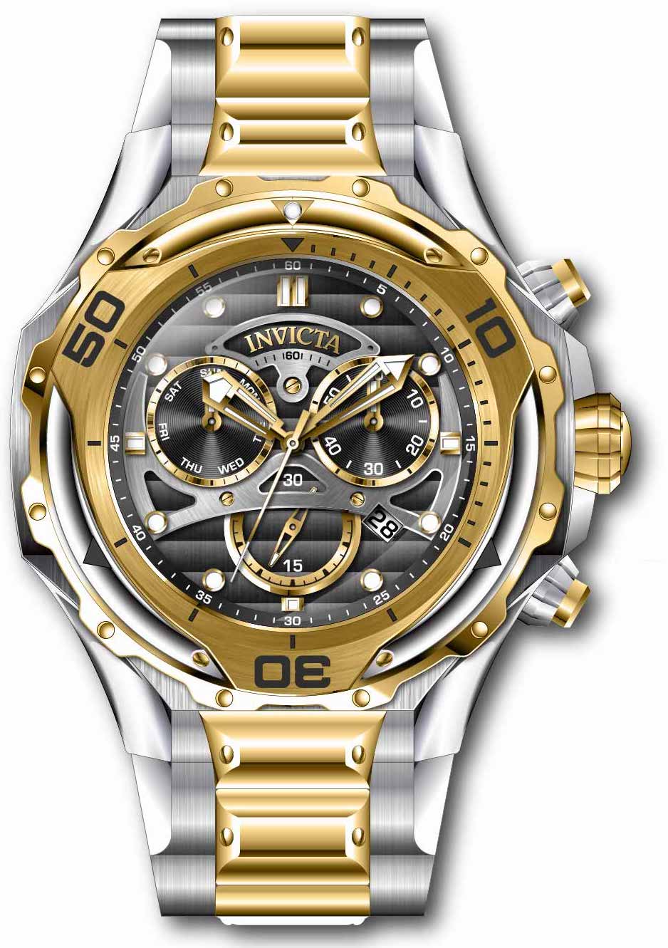 Band for Invicta S1 Rally Mammoth Men 38086