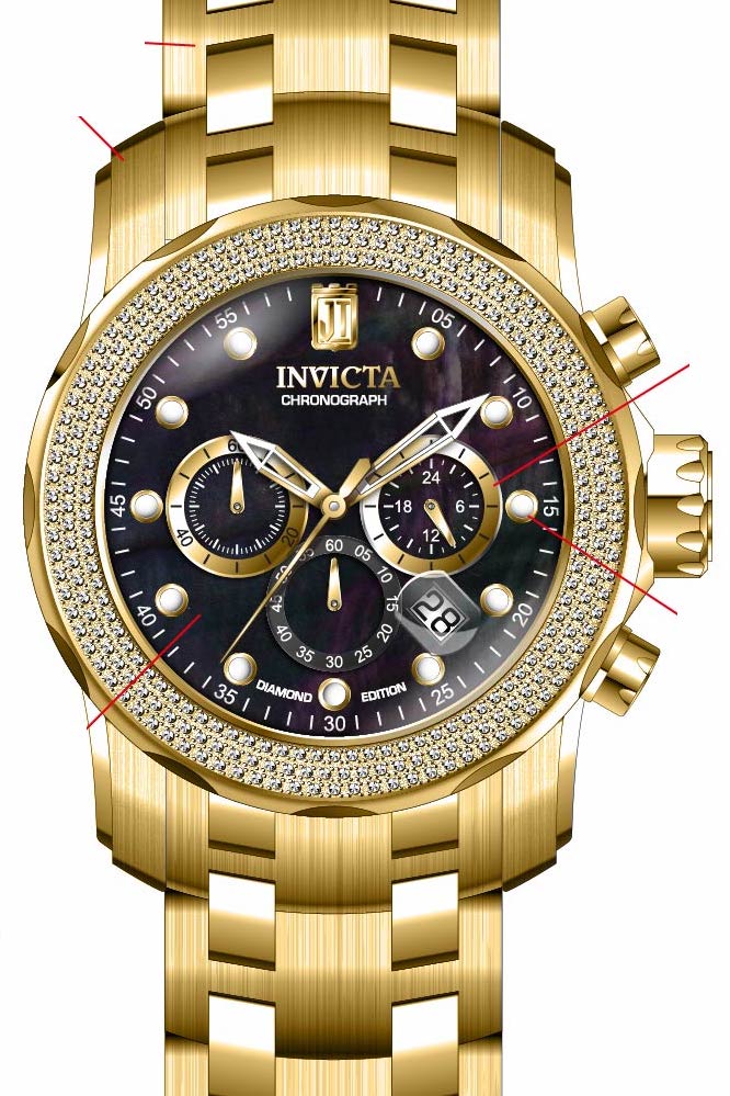 Band for Invicta JT Men 38177
