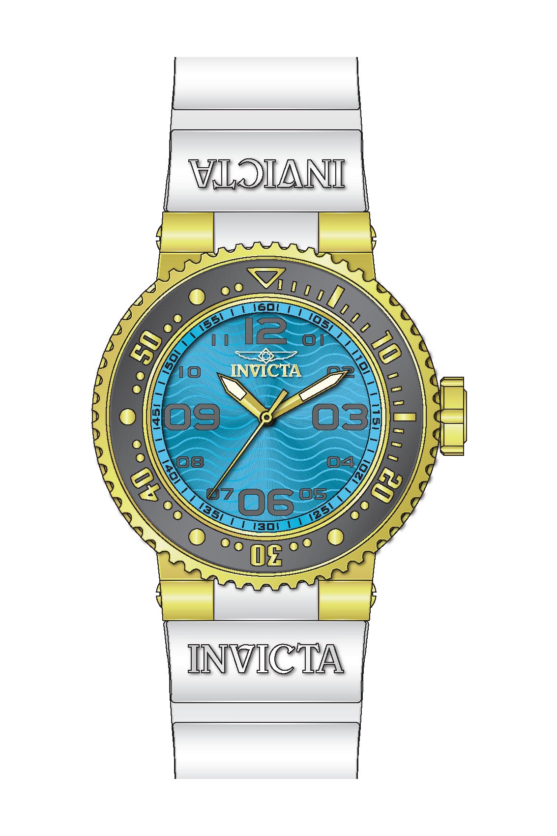 Mona Lisa Indgang temperament Band for Invicta Pro Diver Ocean Voyage Lady 37343 - Invicta Watch Bands