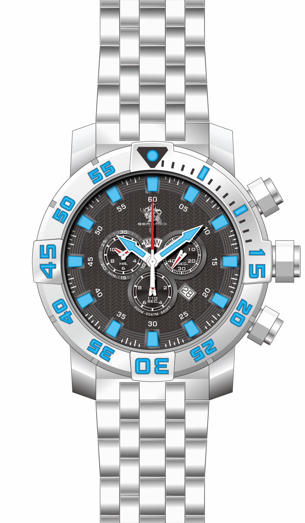 Band for Invicta Sea Base Men 38228