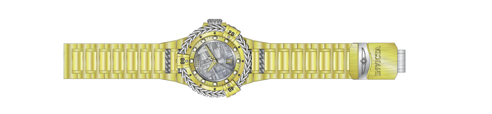 Band for Invicta Reserve Herc Men 34323