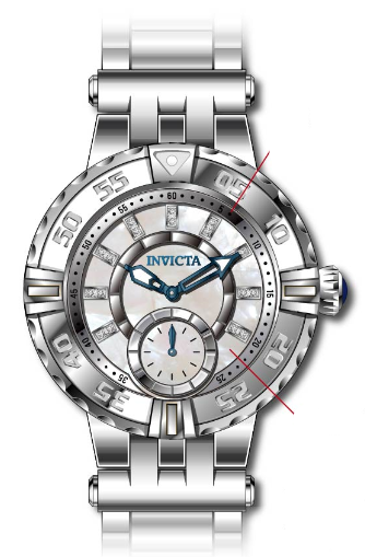 Band for Invicta Subaqua Lady 38399