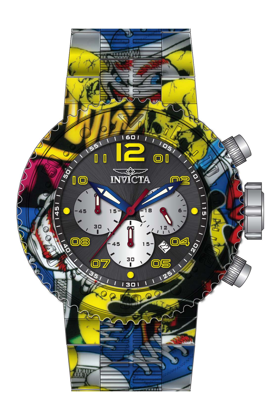 Band for Invicta Pro Diver Zager Exclusive Men 43232 - Invicta