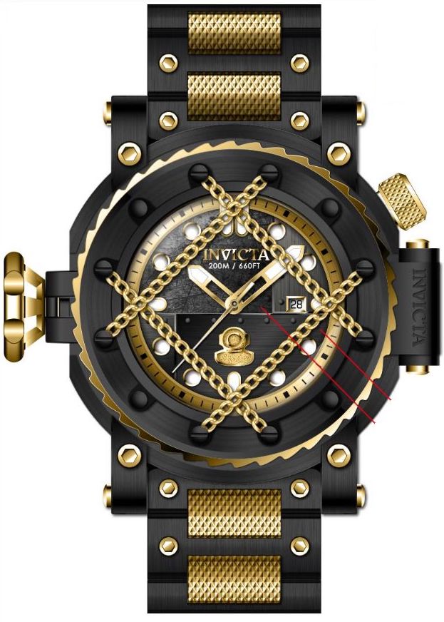 Parts for Invicta Pro Diver Men 38584